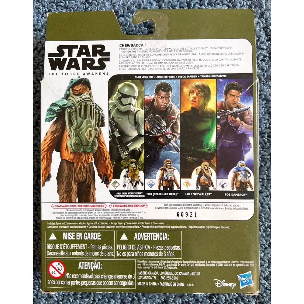 Star Wars The‎ Force Awakens Chewbacca Armor Up Action Figure Hasbro B3891